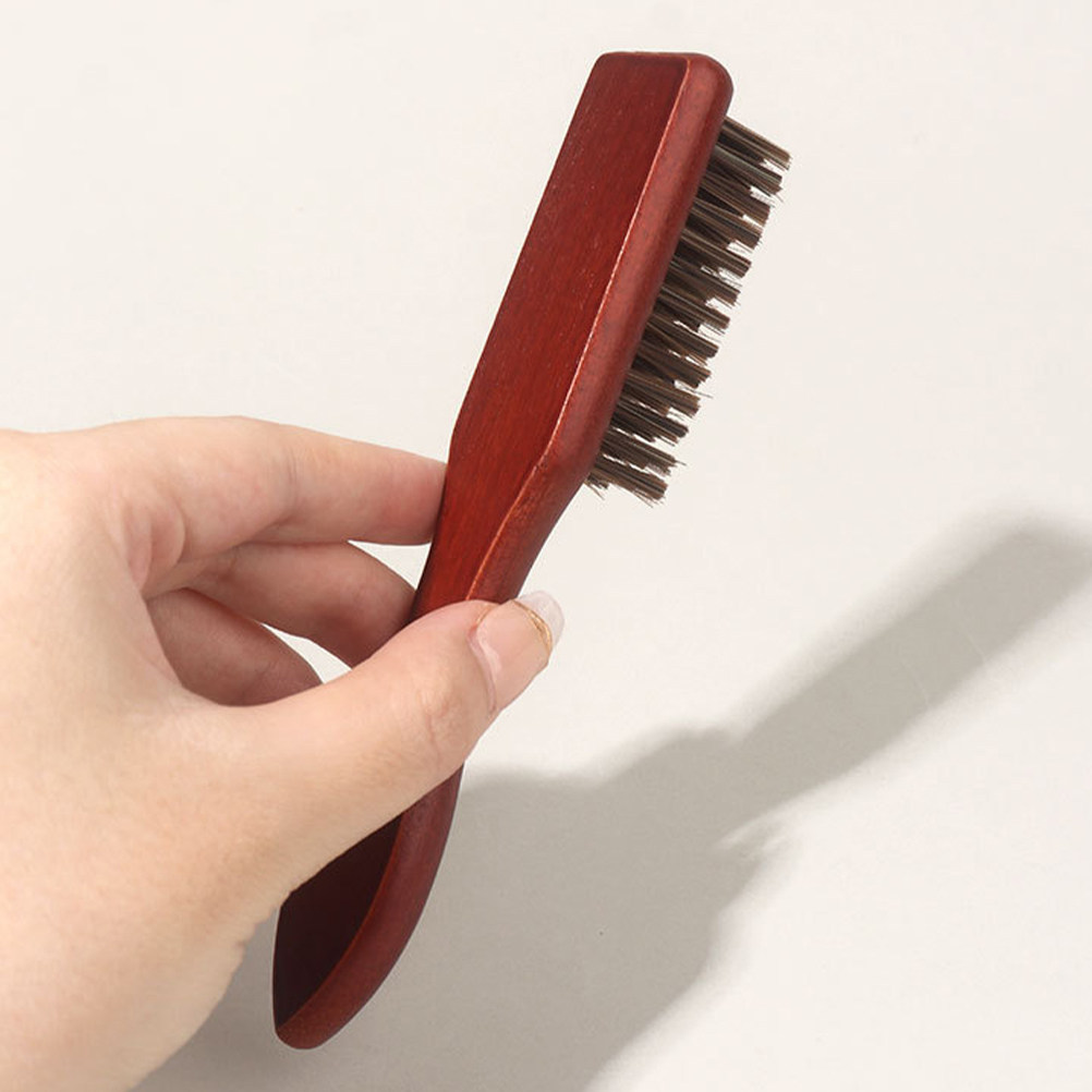 Men'S Grooming Brush - فرشاتان لتصفيف اللحية، فرشاة خشبية، مشط