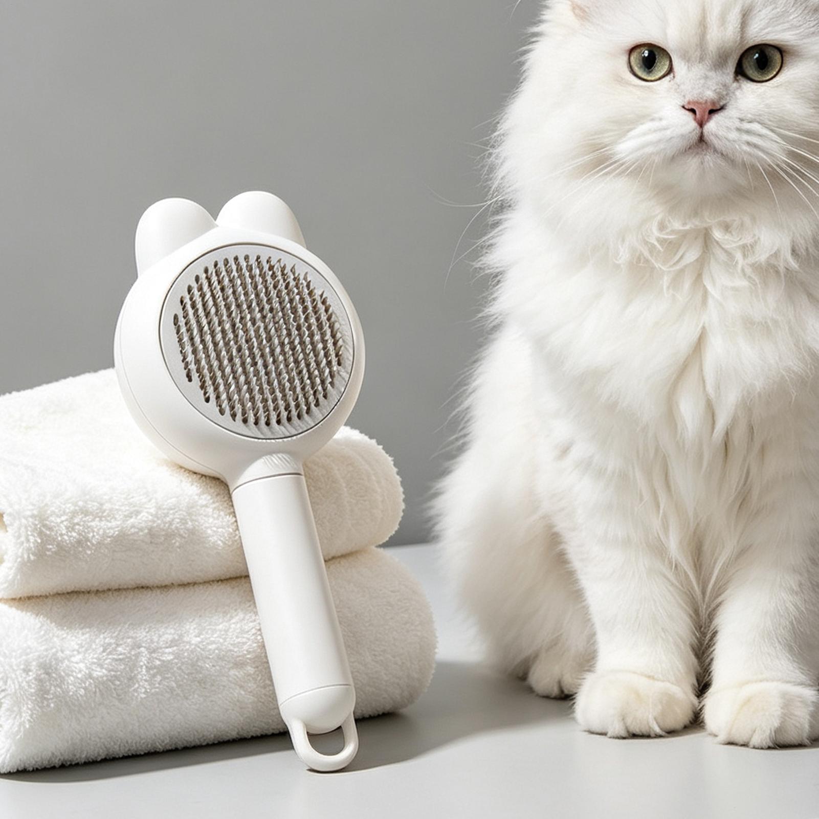 Men Grooming Home - فرشاة تنظيف ذاتية التنظيف من الفولاذ