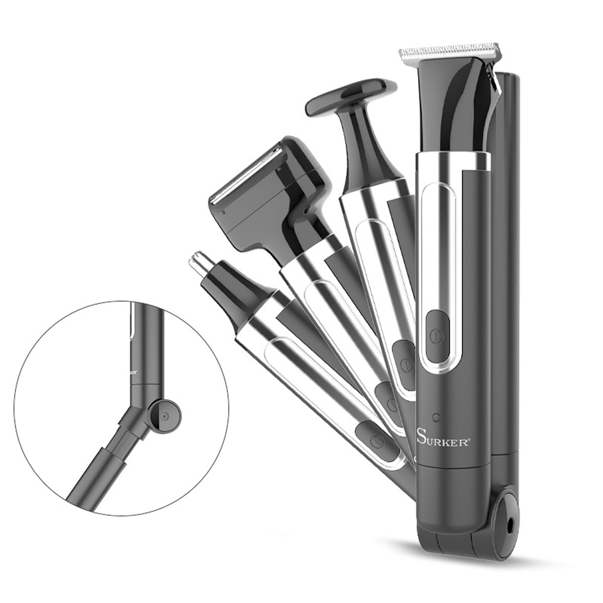 Men Grooming Home - ماكينة حلاقة Surker 4 في 1