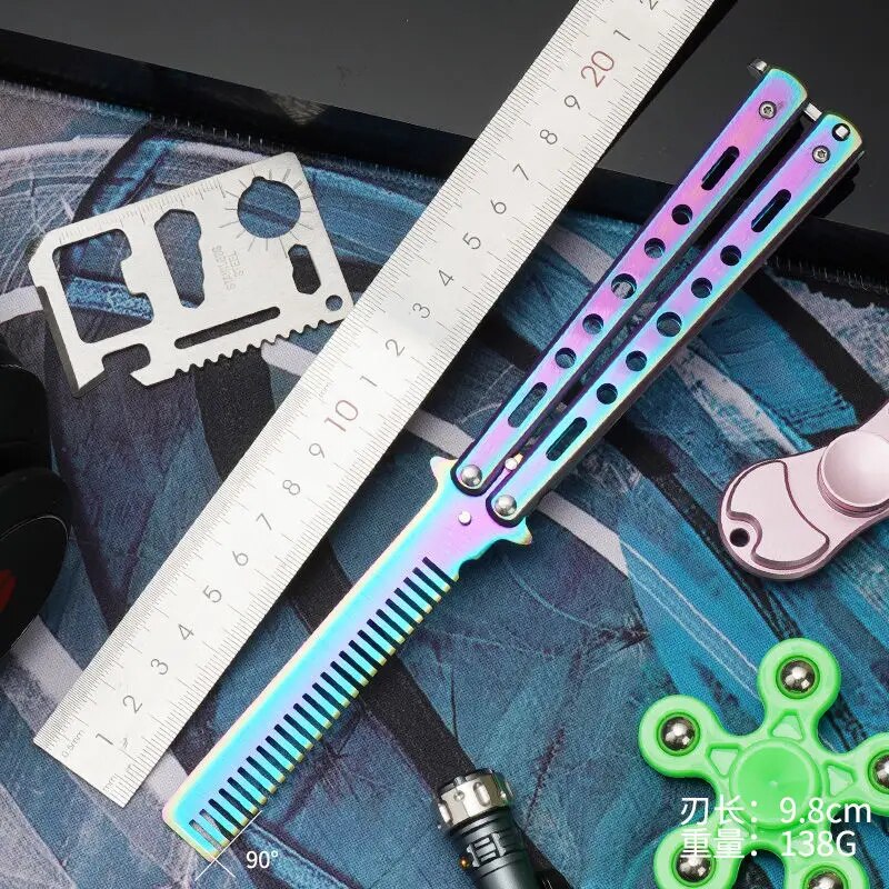 مشط على شكل فراشة محمول، مشط ق - مراجعة Men'S Grooming Brush وسعره