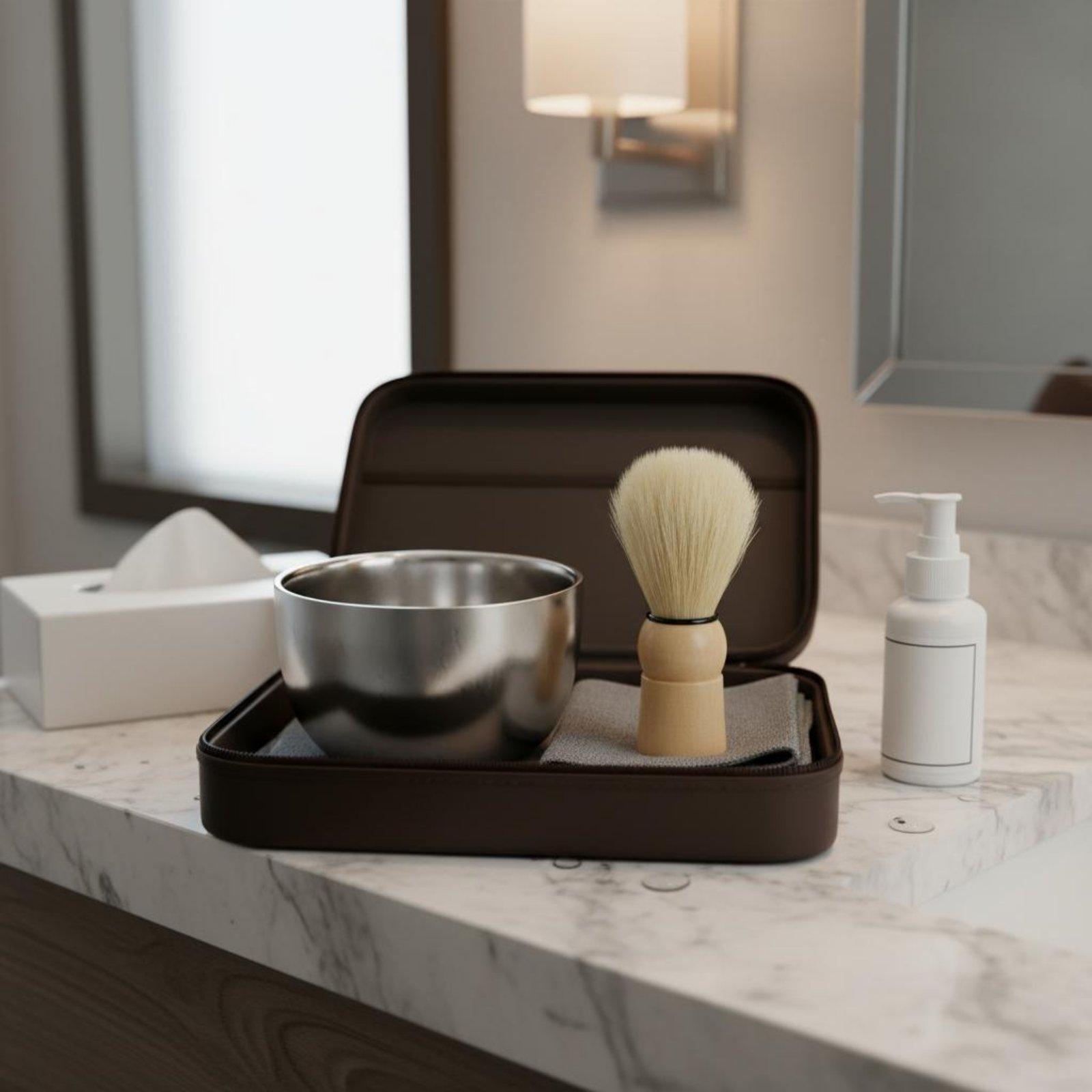 وعاء معدني لرغوة الحلاقة للرجا - مراجعة Men Grooming Home وسعره