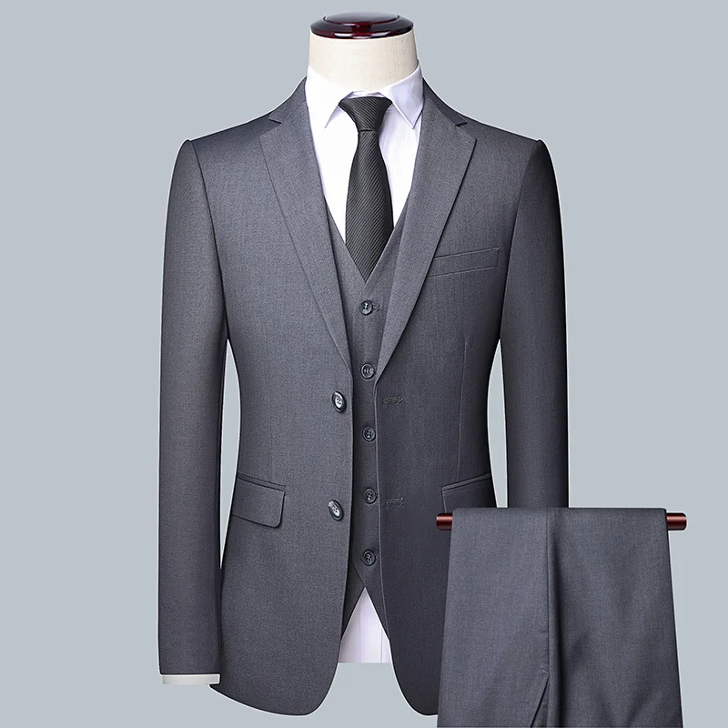 بدلة عمل رجالية بلون سادة 2025 - مراجعة Men Grooming Outfit وسعره