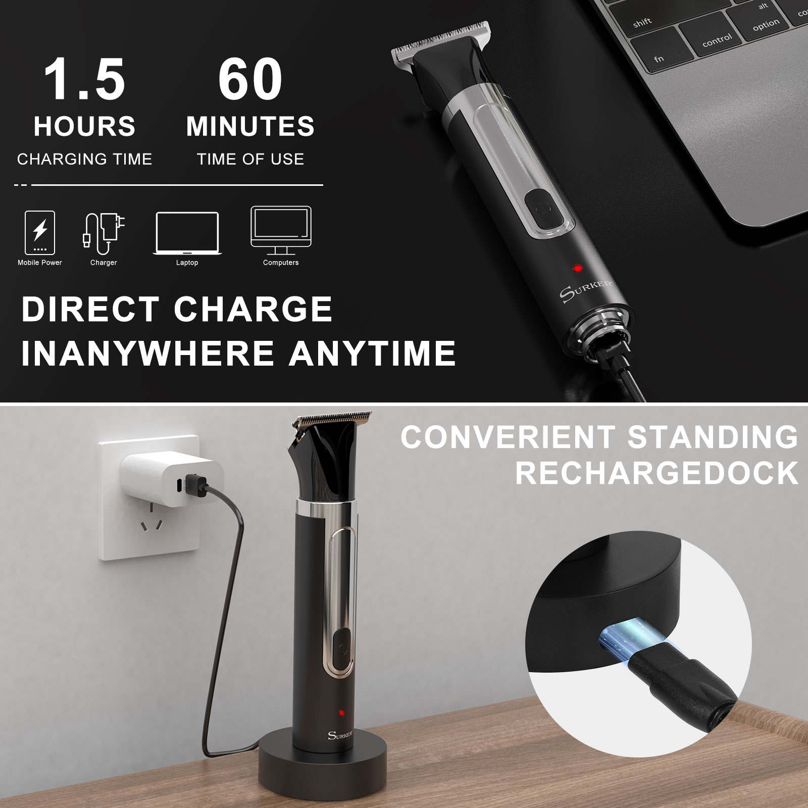 ماكينة حلاقة Surker 4 في 1 للر - مراجعة Men Grooming Home وسعره